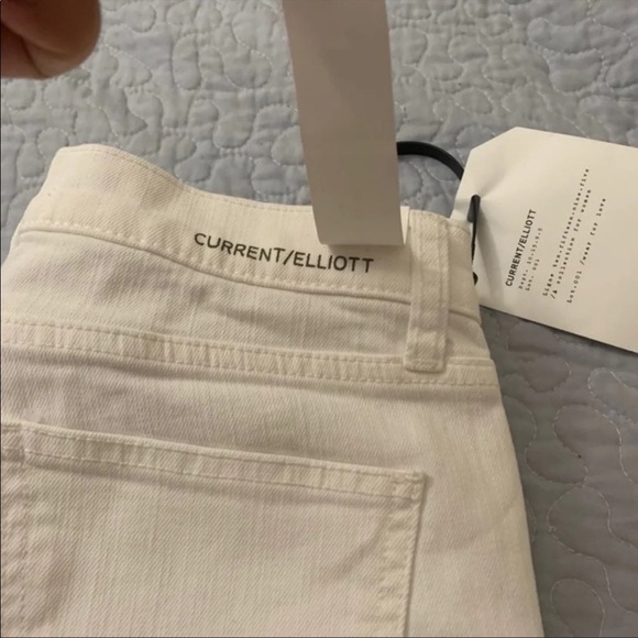 NWT Current/Elliott White The Stiletto Ankle Skinny Jeans Size 26 - Picture 9 of 11